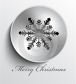 Christmas metal button