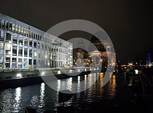 Christmas MItte Berlin Germany by night