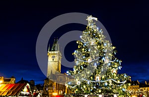 Christmas Mood on the Old Town Square, Prague, Czech Republic