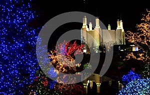 Christmas at Mormon Temple photo