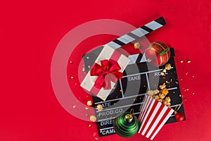Christmas movie, home cinema background