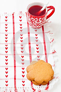 Christmas mulled wine and gingerbread