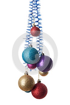 Christmas multicolor balls