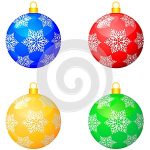 Christmas multicolor balls