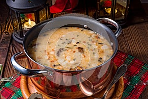 Christmas mushroom Walnut Soup