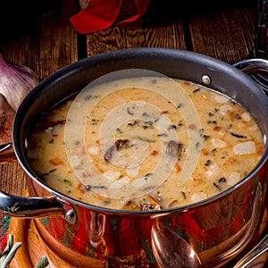 Christmas mushroom Walnut Soup