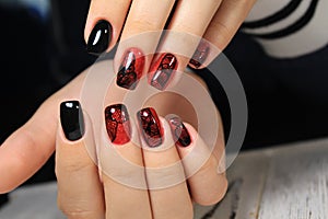 Christmas Nail art manicure