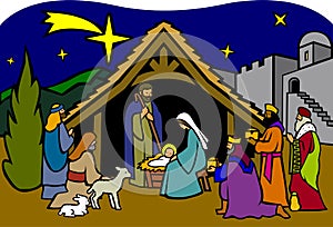 Christmas Nativity/eps