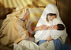 Christmas nativity in img