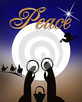 Christmas Nativity religious Abstract