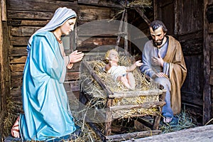 Christmas nativity scene