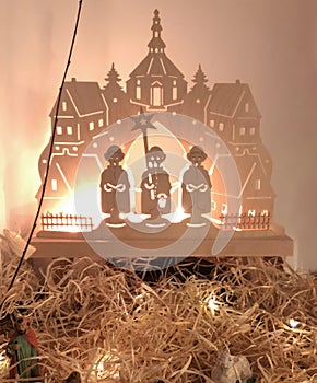 Christmas Nativity scene The Coming of the Magi Creche