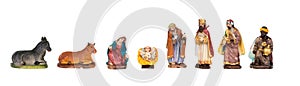 Christmas nativity scene with holy family