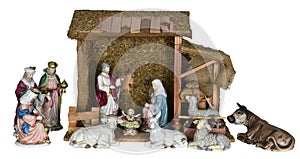 Christmas Nativity Scene Isolated