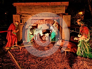 Christmas nativity scene Jesus birth