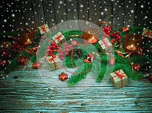 Christmas or New Year background