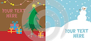 christmas or new year background templates