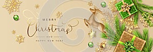 Christmas and New Year banner photo