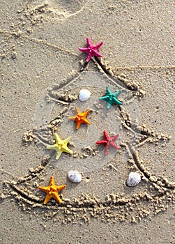 Christmas and New Year on the beach