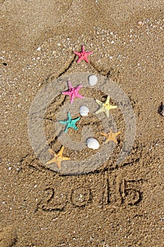 Christmas and New Year on the beach