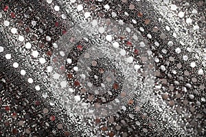 Christmas New Year Black and Silver Glitter background.