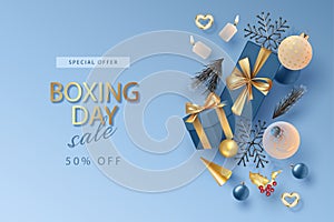 Christmas and New Year boxing day banner