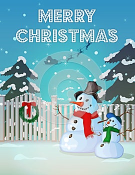 Christmas and New Year card template