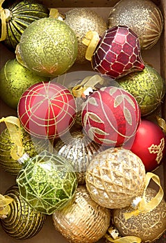 Christmas and New Year christmas colorful glass ball ornaments