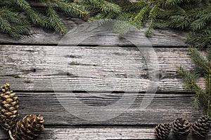 Christmas or New Year decoration background