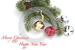 Christmas and New Year decoration background