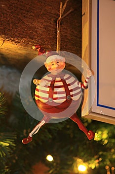 Christmas and New Year decoration decorative toy in retro style