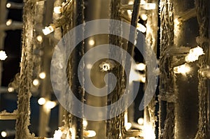 Christmas and New year decoration - glowing garlands