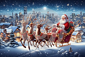 christmas new year festival Santa Claus