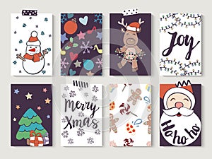 Christmas and New Year gift tags and cards