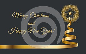 Christmas and New Year greeting card