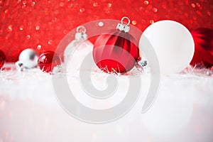 Christmas and New Year holiday background. Xmas greeting card. Winter holidays.