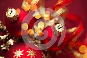 Christmas and New Year holiday background. Xmas greeting card. Winter holidays.