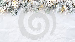 Christmas and New Year holiday background. Xmas greeting card. Winter holidays.