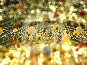 Christmas and New Year holidays bokeh light background