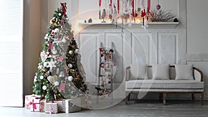 Christmas and New Year interior decoration