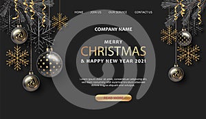 Christmas and New Year landing page template