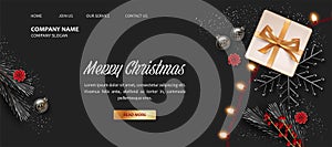 Christmas and New Year landing page template