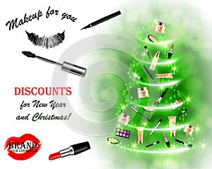 Christmas and New Year makeup kits
