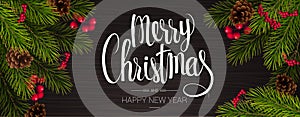 Christmas and New year vector template