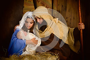 Christmas night nativity