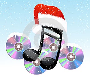 Christmas note and disc