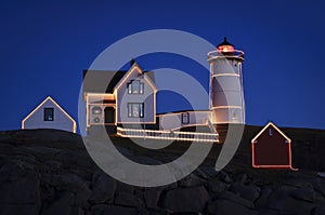 Christmas at Nubble Lighthouse