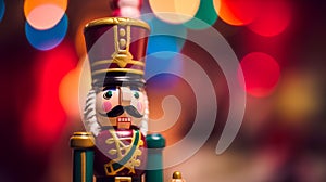 Christmas nutcracker doll, AI generated