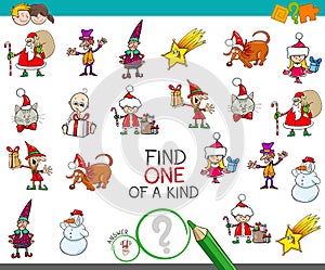 Christmas one picture of a kind cartoon game
