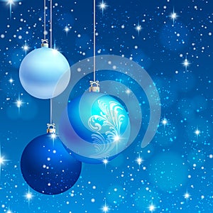 Christmas ornament background card